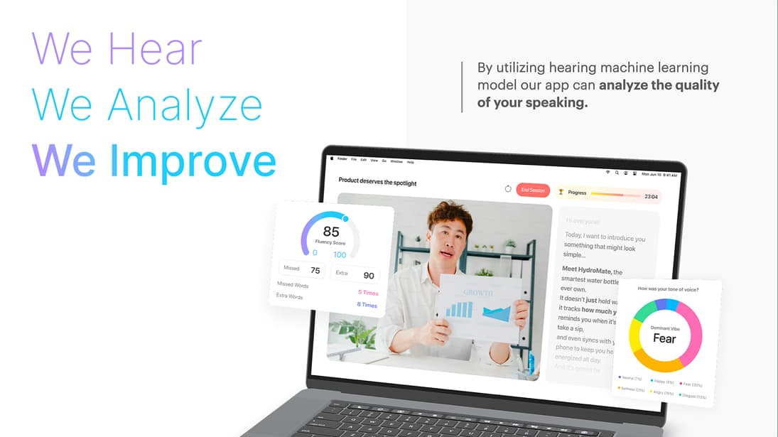 PercaTalk speech analysis interface